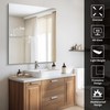 CILIBER Frameless Mirror, 36x40 inch Bathroom Mirrors for Over Sink,