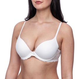 frugue Women's Silicone Gel Filled Push-Up Bra Ivory US 34 D