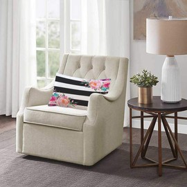 EKOBLA Throw Pillow Cover Floral Peony Rose Black White Stripes Little Wildflowers Spring Summer Leaves Natural Decor Lumbar Pillow Case Cushion for Sofa Couch Bed Standard Queen Size 20x30 Inch