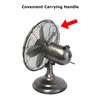Optimus F-6212A F-6212A 3-Speed 60-Watt 12-In. Portable Retro Oscillating Table