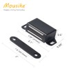 Mousike Cabinet Magnets 30lb Black Door Magnets with Strong Magnetic