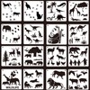 Heizi 16 Pcs Animal Stencil Sheets Cute Animal Drawing Templates