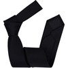 GUSLESON 2.4" Black Slim Tie For Men Solid Skinny Necktie