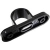 10 x 20mm Black Spacer Saddles with Screws and Anchors