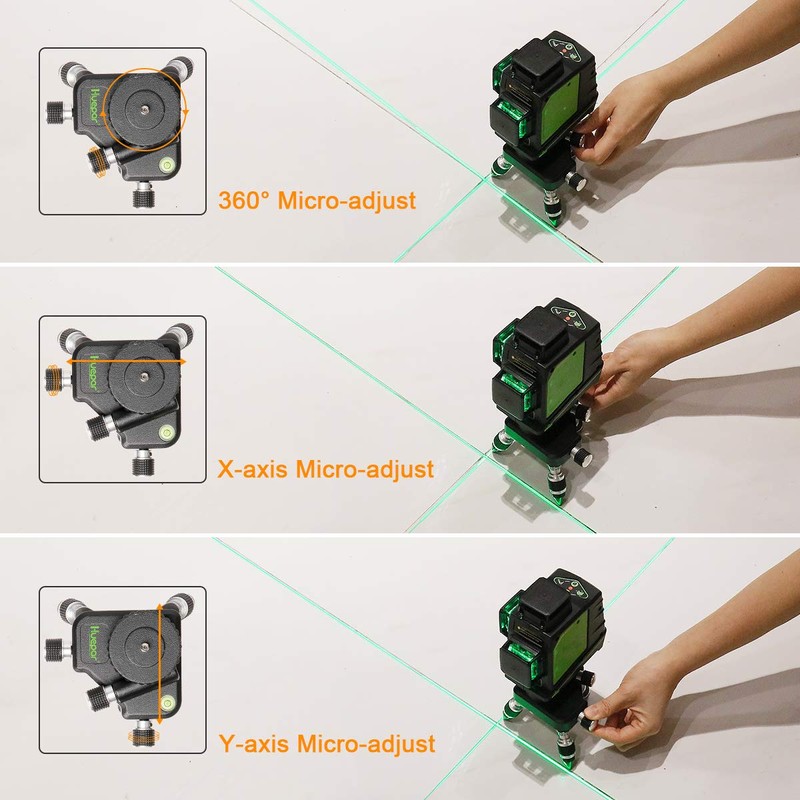 Huepar AT2 Bracket Laser Level Adapter - 360° Rotating Base