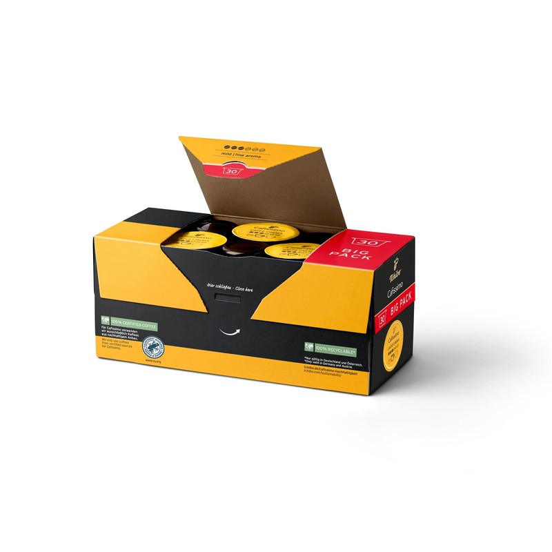 Tchibo Cafissimo Storage Box Caffè Crema Mild Coffee Capsules, Pack