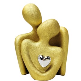 PIGPIGFLY Couple Hugged Statue, Shelf Decoration, Bookworm Sculpture, Decorative Figures, Decorative Living Room, Home Store Decoration, Modern Abstract Art Sculptures Decoration, Office Decorations