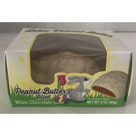 Palmer NEW PALMER 3 OUNCE PEANUT BUTTER FILLED White CHOCOLATE EGG- SHIPS N 24 HRS