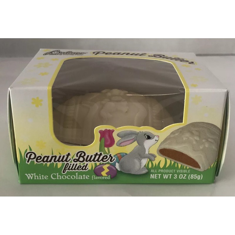 Palmer NEW PALMER 3 OUNCE PEANUT BUTTER FILLED White CHOCOLATE