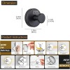 Homeshifters 2-Pack Suction Cup Towel Hooks SUS304 No Drill for