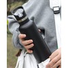 Sivaphe Insulated Water Bottle with Straw and 2 Lids Stainless