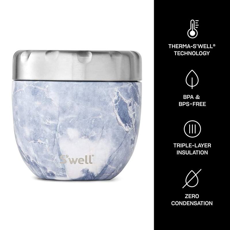 S'well Stainless Steel Bowls-21.5 Oz Triple-Layered Vacuum-Insulated Containers Keeps Food