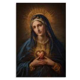 KERAXL Virgin Mary Poster The Marias Picture Virgen De Guadalupe Traditional Catholic Icon Canvas Prints, Madonna Modern Christian Art Home Decor Unframe-style 12x18inch(30x45cm)