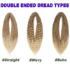 Leeven 24 Inch Double Ended Dreadlock Extensions Soft Boho Dreadlocks