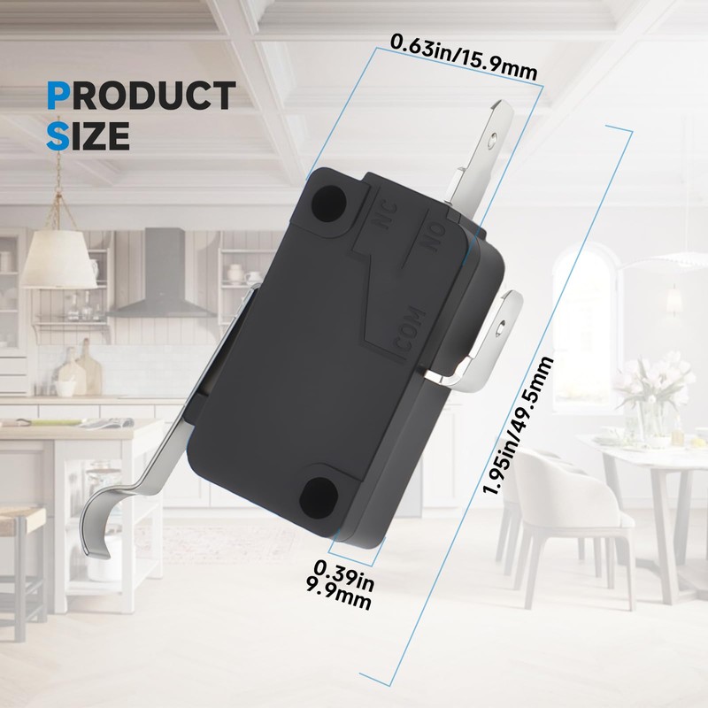 6600JB3001F Refrigerator Dispenser Micro Switch Compatible with LG, 2Pack