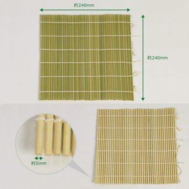 Morikuru SG Wonder zone TK04-01 Thick Sushi Roll, 8.5 inches (24 cm), Bamboo Roll Saw, Bamboo Roll Saw