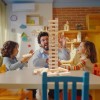 Offelec Wooden Blocks Stacking Games - 54 pcs Tumbling Tower