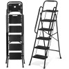 Segawe 5 Step Ladder with Non-slip Handrails Workshop Equipment Sturdy