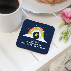 Manta Makes Mentor thank you gift, coaster for colleague teacher friend mentor gifts, thank you gifts for women, thank you gifts for men, thank you gifts for friends (Part of my story)