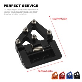 Motorcycle Folding Rear Brake Pedal Step Tip Plate,Dirt Bike CNC Rear Brake Pedal Plate For 125-501 TE/TE i/FE/TX/FX/TC/FC GasGasEX/EC/MC 125-500XC/XCF/XCW/SX/SXF/EXC/EXCF/TPi/6D 17-22(Orange)