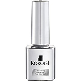 Kokoist Ultra Glossy Non-Wipe Top Coat Gel, 0.2 fl oz (7 ml), UV/LED Compatible, Gel Nails