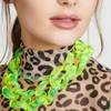 Wiwpar Acrylic Choker Necklace Statement Chunky Fashion Acrylic Necklace Colorful