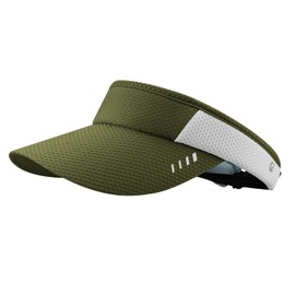 Clakllie Empty Top Sun Hats Breathable Visor Hat Packable Sun Protection Hats Summer Running Cap UPF 50+ Outdoor Tennis Hats,Green