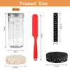 LePvo 2 Pack Sourdough Starter Jar, Sourdough Starter Kit with