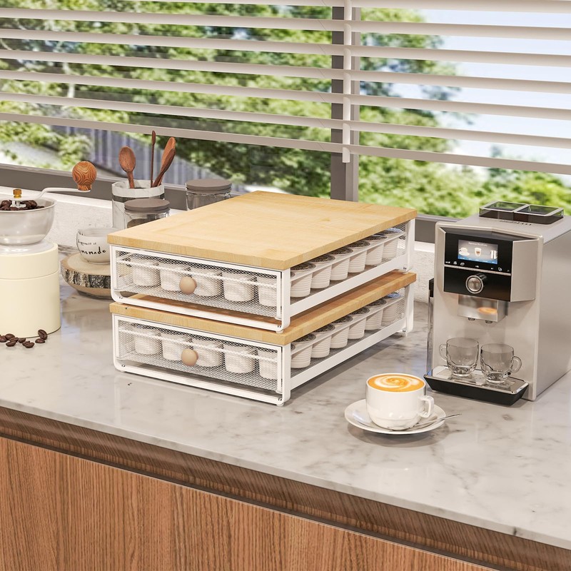 Sedegn K Cup Organizer, Coffee Pod Holder Drawer, Under Brewer