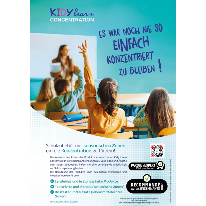 Maped - Temperamatite 1 Foro Kidy Learn Concentration - Con