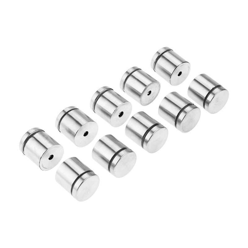10Pcs Stainless Stand Off Bolts Mount Standoffs Sign Advertisement Fixings