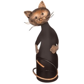 Metal Bottle Holder Cat III Approx. 15 x 11 x 33 cm