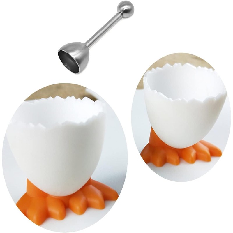 7 pcs Egg Cups Set,Egg Cups and Stainless Steel Egg
