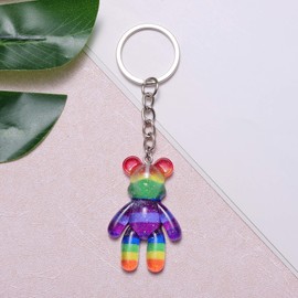 Little Pocket Bear Hug, Anxiety Relief Gifts for Women Men, Supports Positive Mental Health Gifts, Thinking of You Gift, Comforting Gift for Son Daughter Back to School, Rainbow
