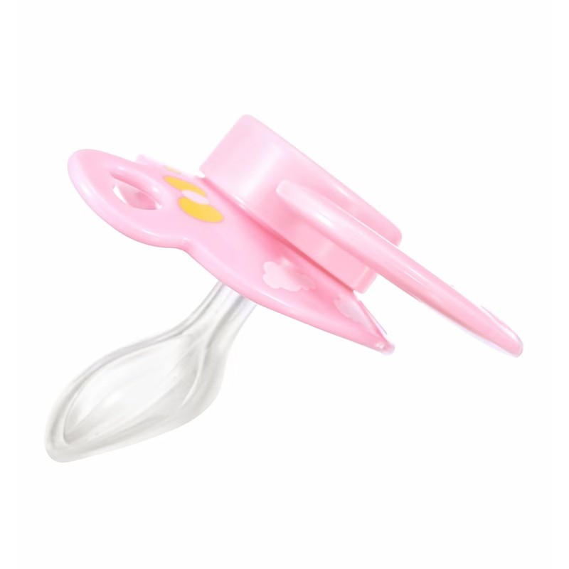Landofgenie Adult Size Printed Dummy Large Teat Shield Dummy Pink