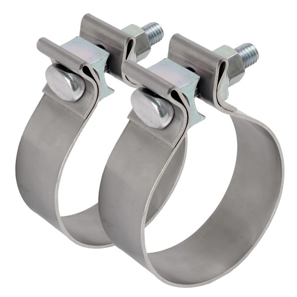 Exhaust Clamp Narrow Band 304 Stainless Steel (3 inch exhaust clamp 2pcs)