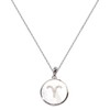 XISAINI 925 Sterling Silver Round Necklace with Twelve Constellations for
