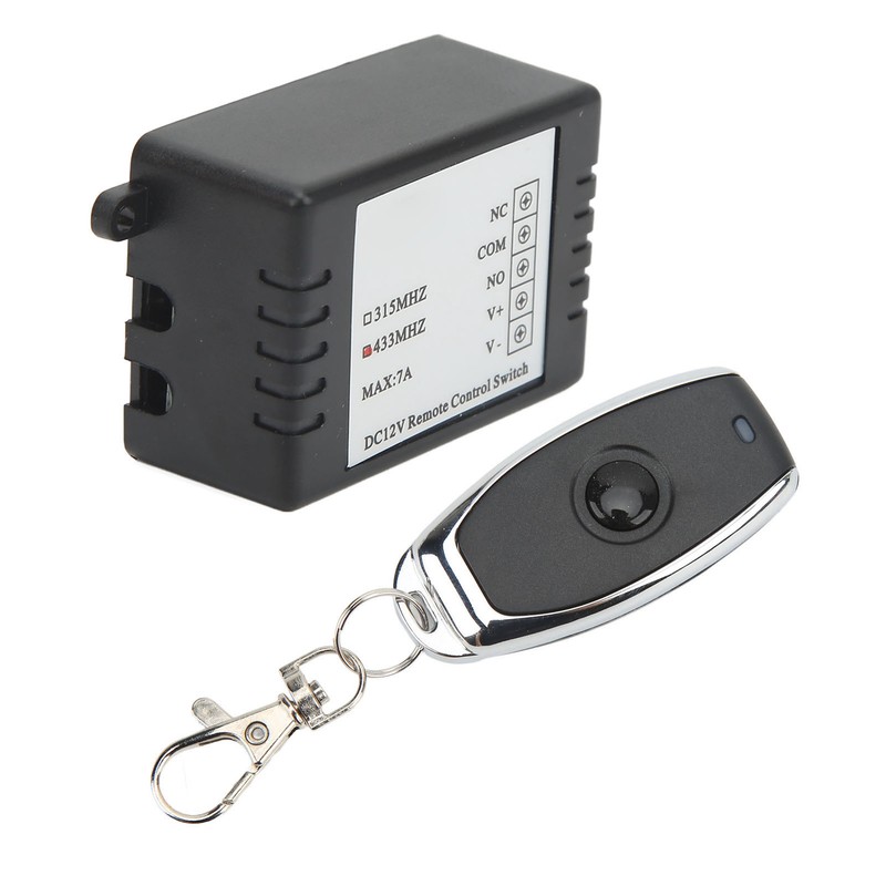 DC12V Remote Control Switch Battery Disconnect Switch Black Shell Portable