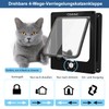 CEESC Large Cat Flap for Indoor/Outdoor Doors, Weatherproof, Rotating 4-Way