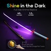 RENGENG Light Up Shinobu Sword, 40 Inches Rechargeable Plastic Anime