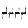 DIAO79NI 4 Pack Guitar Pedal Coupler, 1/4 Inch Male to