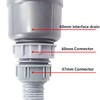 Qrity Kitchen Sink Drain Pipe Joint Thread Hose Connector 60