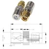 exgoofit F Type to SMA Male Female Coax Connector Coaxial