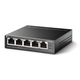 TP-Link TL-SG1005LP 5 Port Gigabit PoE Switch, 4× Gigabit PoE+ Ports, 802.3af/at 30W, 40W Total Budget, Network switch, Power Saving, Plug & Play, Metal Case, Ethernet Switch, Ethernet Splitter