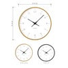 KATOMOKU plywood clock 7 natural sweep (continuous second hand movement)