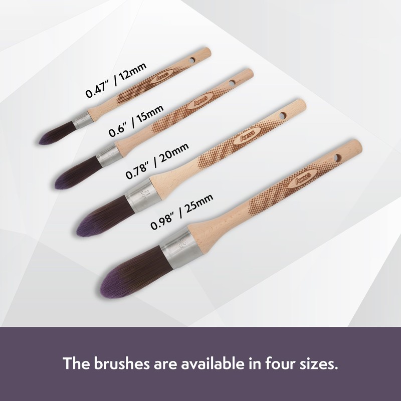 Axus Décor Silk Point Ultra (Mink series) Paint Brush Filaments