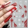 Christmas Nail Stickers Decals for Women Girls, 4 Sheets with