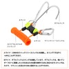Scuba Diving Double Hooks Straps Snap Hooks with Spiral Coil