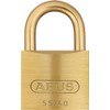 ABUS 55MB/40 Brass Lock with 2 Keys for Outdoor, Storage,
