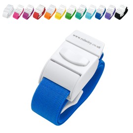 ROLSELEY Quality Medical Tourniquet with Quick Release Buckle and Latex Free Polyester Elastic Band for NHS Nurse, Midwife, A&E, Paramedic, Phlebotomist, Medical Student and Doctor (BLUE)